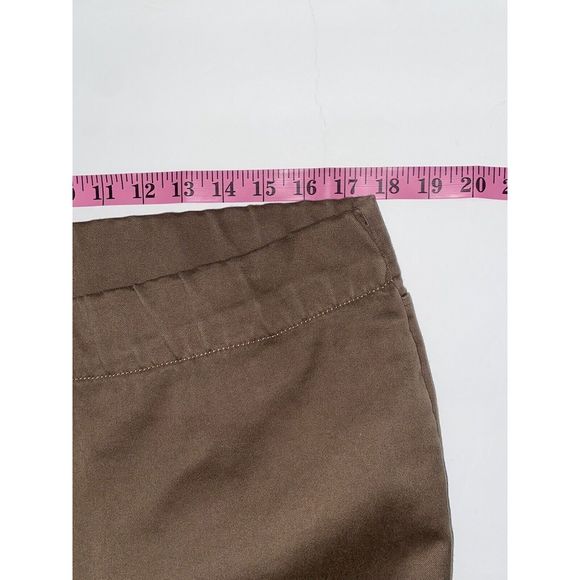 NYDJ Pull On Jegging Jeans Elastic Tan Brown Skinny Stretch Neutral High Rise 16 - Picture 6 of 14